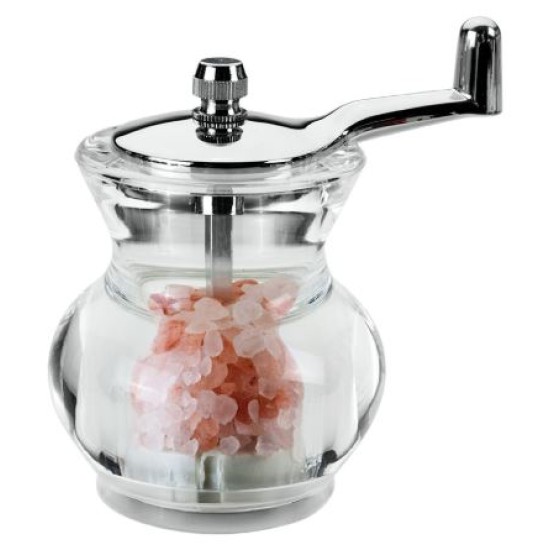 Μύλος πιπεριού ακρυλικός με χέρι και κεραμικό μύλο 8εκ.