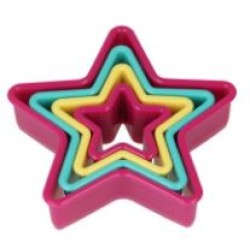 Σετ 4 κουτ-πατ πλαστικά «Αστέρι»