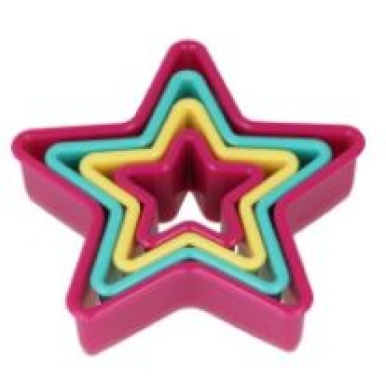 Σετ 4 κουτ-πατ πλαστικά «Αστέρι»