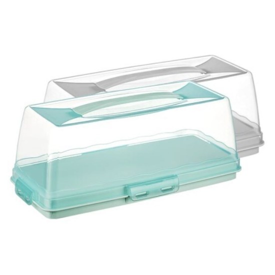 Τουρτιέρα ορθογώνια πλαστική 37x18x14εκ.