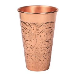 Ποτήρι κοκτέιλ χάλκινο με ανάγλυφο 65.1cl
