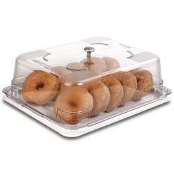 Βιτρίνα με καπάκι PP GN 1/2 32,5x26,5x10εκ. Araven