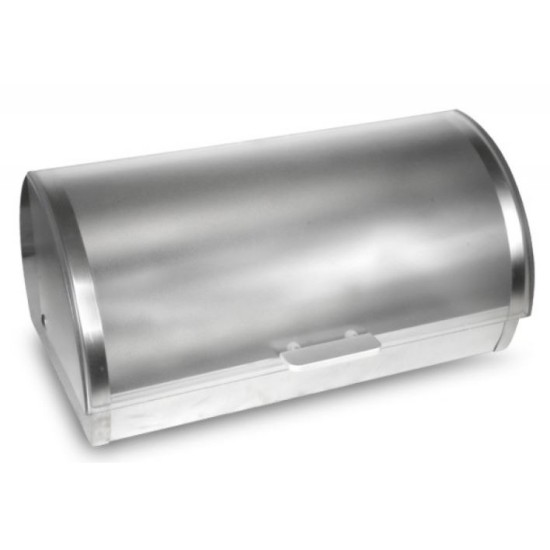 Ψωμιέρα ανοξείδωτη με πλαστικό καπάκι 36x21x17εκ. 