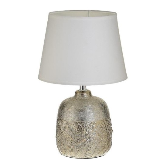 Φωτιστικό επιτραπέζιο μέταλλο/κεραμικό αντικέ χρυσό 20x43εκ.