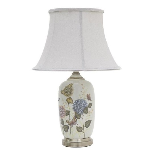 Φωτιστικό επιτραπέζιο κεραμικό ΛΟΥΛΟΥΔΙΑ 34x60εκ.