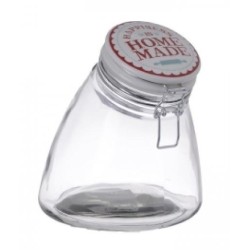 Βάζο γυάλινο με αεροστεγές κλείστρο 17x20εκ.