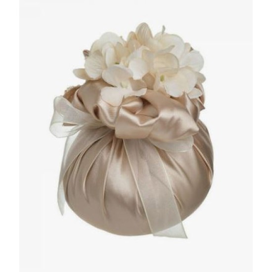 Πουγκί διακοσμητικό ύφασμα/pl μπεζ 15x16εκ.