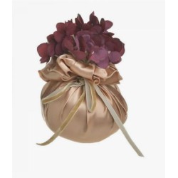 Πουγκί διακοσμητικό ύφασμα/pl χρυσό/ροζ 15x16εκ.