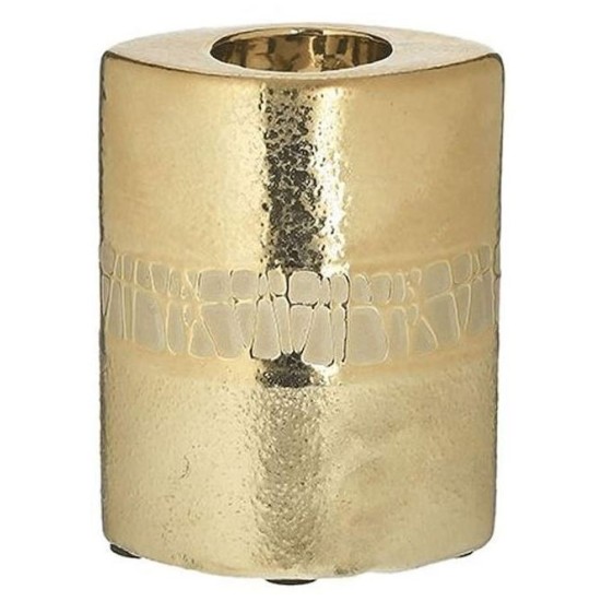 Κηροπήγιο κεραμικό χρυσό 10x7x13εκ.