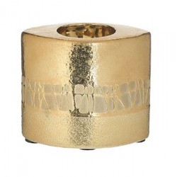 Κηροπήγιο κεραμικό χρυσό 10x7x8εκ.