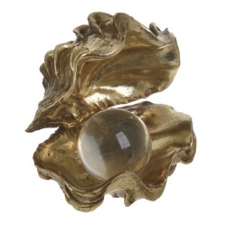 Διακοσμητικό επιτραπέζιο resin χρυσό 16x12x15εκ.