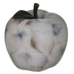 Διακοσμητικό μήλο resin λευκό/μαύρο 15x15εκ.