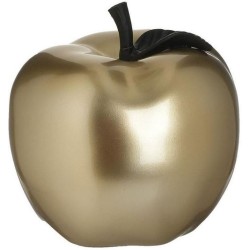 Διακοσμητικό μήλο resin χρυσό/μαύρο 12x12εκ.