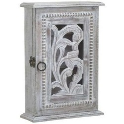 Κλειδοθήκη ξύλινη αντικέ natural 22x8x31εκ.