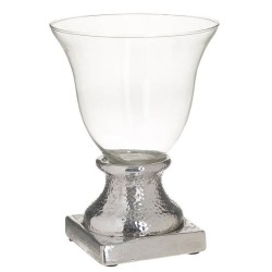 Κηροπήγιο γυαλί/κεραμικό 19x25εκ.