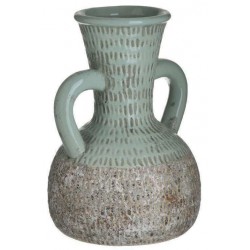 Αμφορέας κεραμικός αντικέ βεραμάν/μπεζ 17x25εκ.