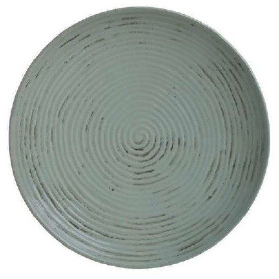 Πιατέλα κεραμική αντικέ βεραμάν/μπεζ 33x5εκ.