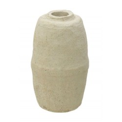 Ανθοδοχείο paper pulp εκρού 27x45εκ.