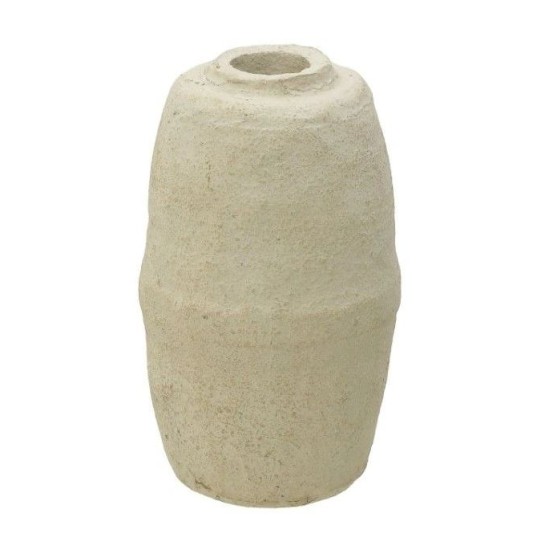 Ανθοδοχείο paper pulp εκρού 27x45εκ.