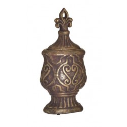 Αμφορέας κεραμικός αντικέ χρυσό 17x11x36εκ.