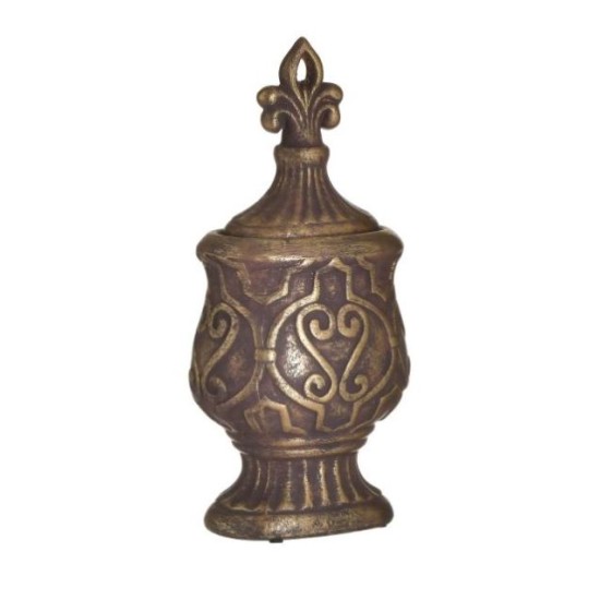 Αμφορέας κεραμικός αντικέ χρυσό 17x11x36εκ.