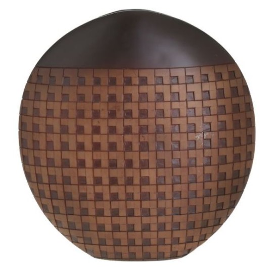 Ανθοδοχείο resin καφέ 34x11x35εκ.