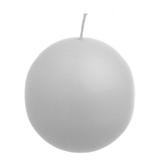 Κερί παραφίνης μπάλα λευκό 8εκ.