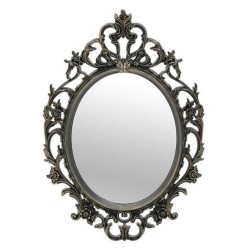 Καθρέπτης τοίχου polyresin αντικέ χρυσό/μαύρο 38x3x54εκ.