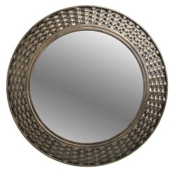 Καθρέπτης τοίχου polyresin αντικέ χρυσός 55εκ.