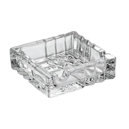 Σταχτοδοχείο γυάλινο τετράγωνο 10x10εκ.