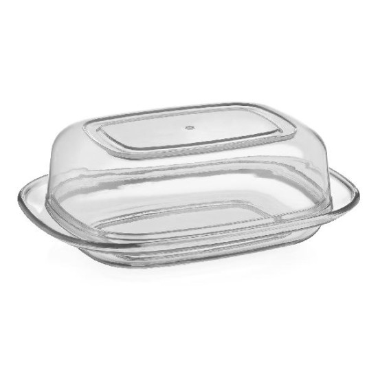 Βουτυριέρα πλαστική διάφανη 18x14x6εκ.