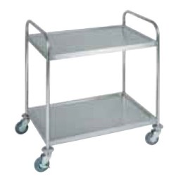 Καρότσι σερβιρίσματος inox με 2 ράφια 91x59x95εκ. HENDI