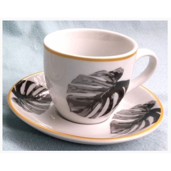 Σετ 6 φλυτζάνια καφέ πορσελάνης 90ml