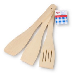 Σετ 3 σπάτουλες ξύλινες 30εκ.