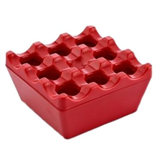 Σταχτοδοχείο μελαμίνης αντιανεμικό τετράγωνο 8,5x4εκ.