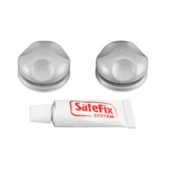 Σετ 2 γάντζοι πλαστικοί με κόλλα Eureka