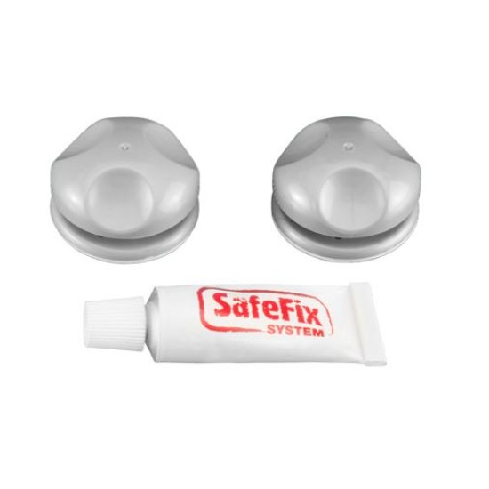 Σετ 2 γάντζοι πλαστικοί με κόλλα Eureka