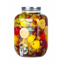 Δοχείο γυάλινο με κάνουλα 15x15x26εκ. 4L