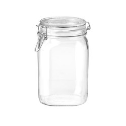 Βάζο γυάλινο με αεροστεγές κλείστρο 11,5x20εκ. 1.6L
