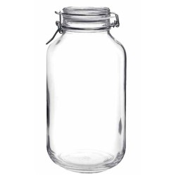 Μπισκοτιέρα γυάλινη με αεροστεγές κλείστρο 2L