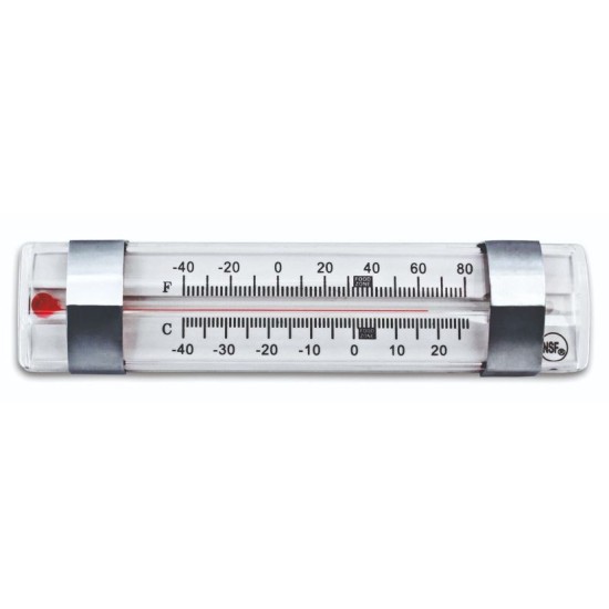 Θερμόμετρο ψυγείου/καταψύκτη γυαλί/μέταλλο 13,5x3εκ.
