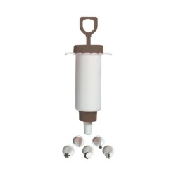 Κορνέ σύριγγα ζαχαροπλαστικής με 6 στόμια πλαστικό