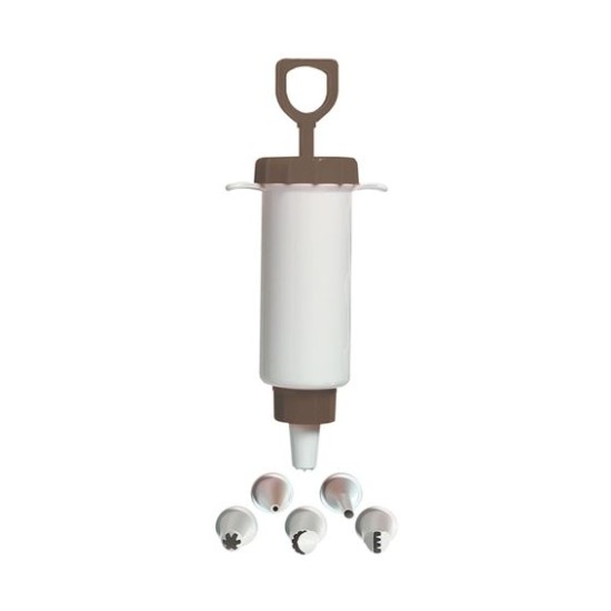 Κορνέ σύριγγα ζαχαροπλαστικής με 6 στόμια πλαστικό