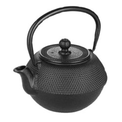 Τσαγιέρα μαντεμένια μαύρη 0.3L