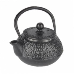 Τσαγιέρα μαντεμένια μαύρη 0.3L