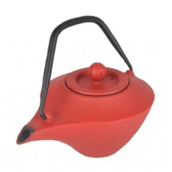 Τσαγιέρα μαντεμένια κόκκινη 0.4L