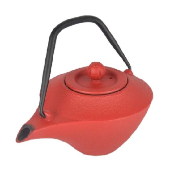 Τσαγιέρα μαντεμένια κόκκινη 0.4L