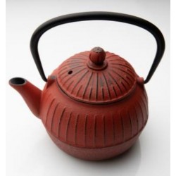 Τσαγιέρα μαντεμένια κόκκινη 0.5L