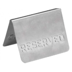 Πινακίδα ανοξείδωτη 7,5x6εκ. RESERVED