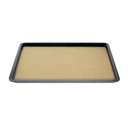 Δίσκος laminate μαύρος με φελλό 27,5x20εκ.